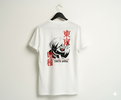 Ken Kaneki Tokyo Ghoul Oversized Box Fit T-Shirt – 240GSM Heavy Cotton (White)