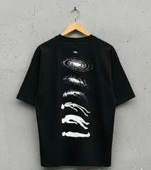 Cosmic Evolution Oversized T-Shirt – 240 GSM Heavyweight Cotton (M, L, XL)