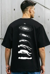 Cosmic Evolution Oversized T-Shirt – 240 GSM Heavyweight Cotton (M, L, XL)